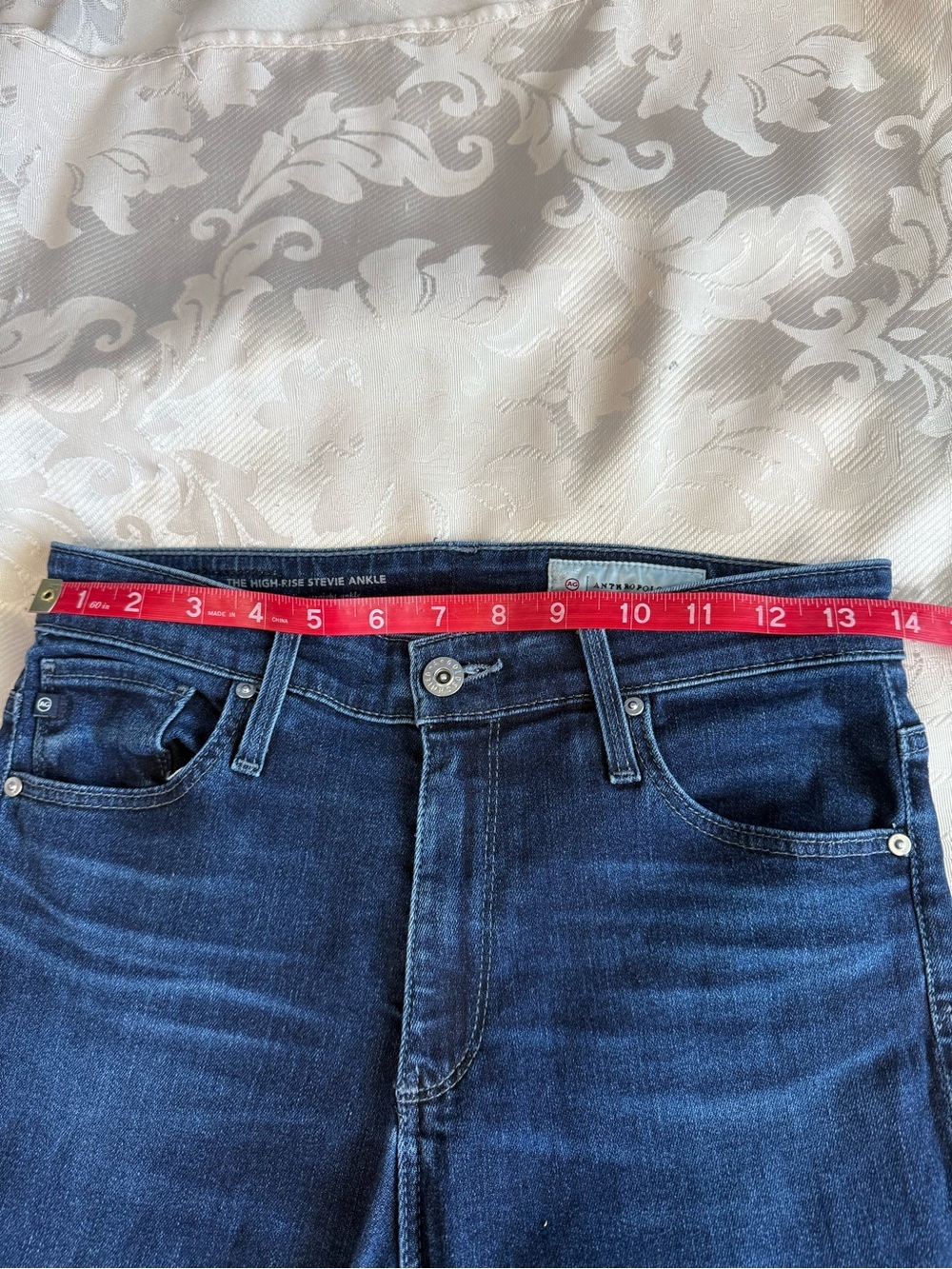 AG Adriano Goldschmied x Anthropologie Stevie Ankle Jeans 27R High Rise Premium - Picture 10 of 10